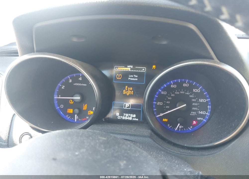 2019 SUBARU OUTBACK VIN: 4S4BSAHC4K3258834