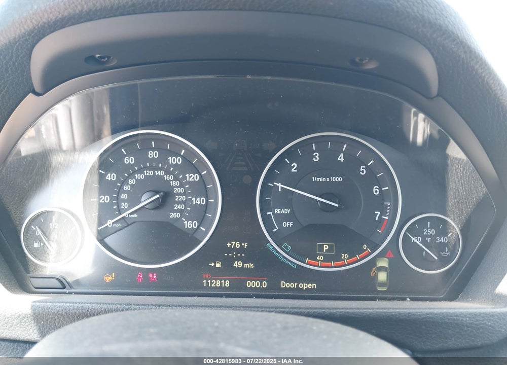 2013 BMW 3 SERIES VIN: WBA3C1G55DNR46905