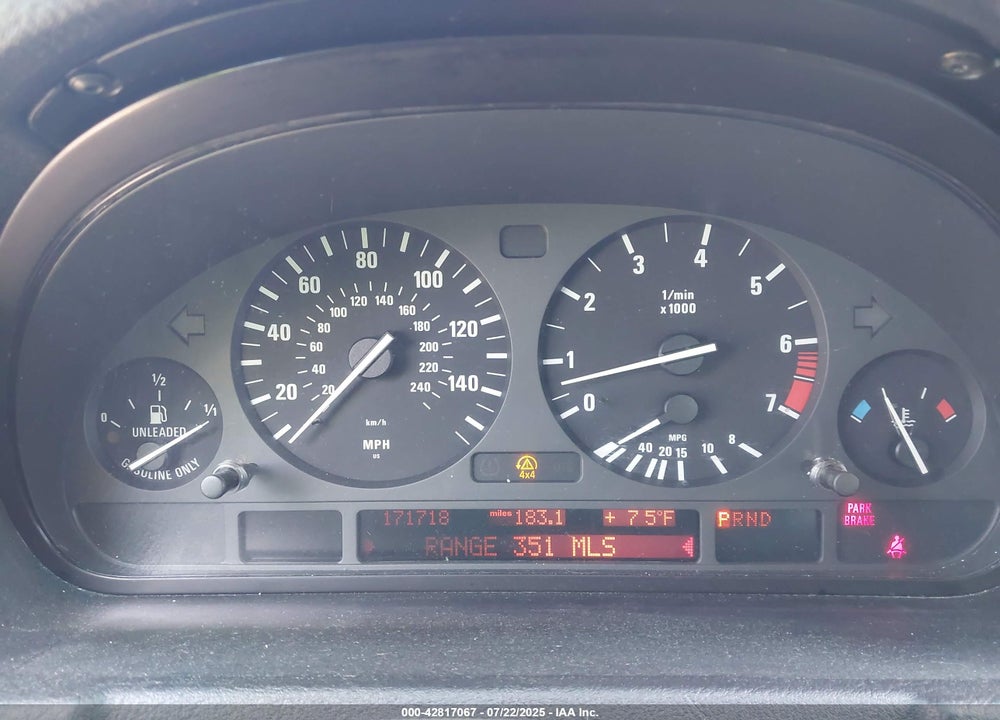 2005 BMW X5 3.0I VIN: 5UXFA13585LY07438