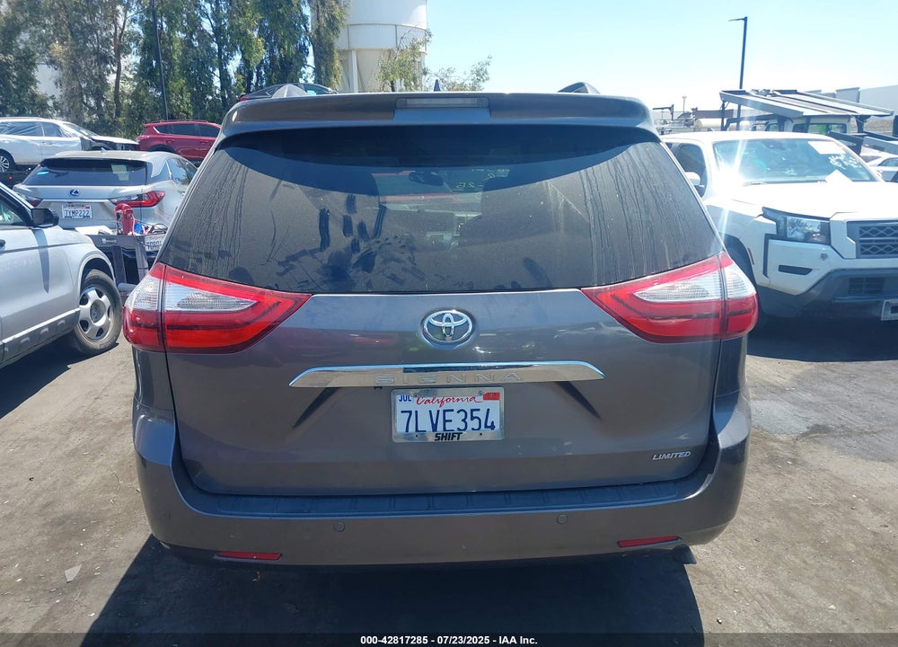 2015 TOYOTA SIENNA LIMITED PREMIUM 7 PASSENGER VIN: 5TDYK3DCXFS625384