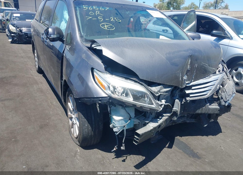 2015 TOYOTA SIENNA LIMITED PREMIUM 7 PASSENGER VIN: 5TDYK3DCXFS625384