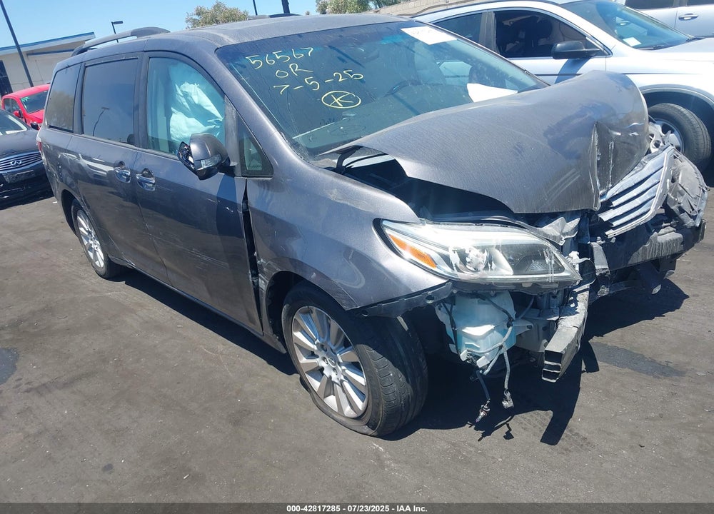2015 TOYOTA SIENNA LIMITED PREMIUM 7 PASSENGER VIN: 5TDYK3DCXFS625384