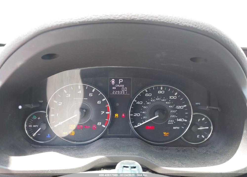 2011 SUBARU OUTBACK VIN: 4S4BRBCC3B3357332