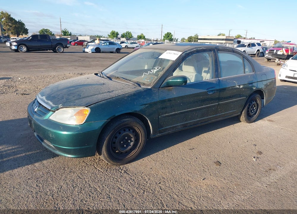 2001 HONDA CIVIC EX VIN: 2HGES26701H610303
