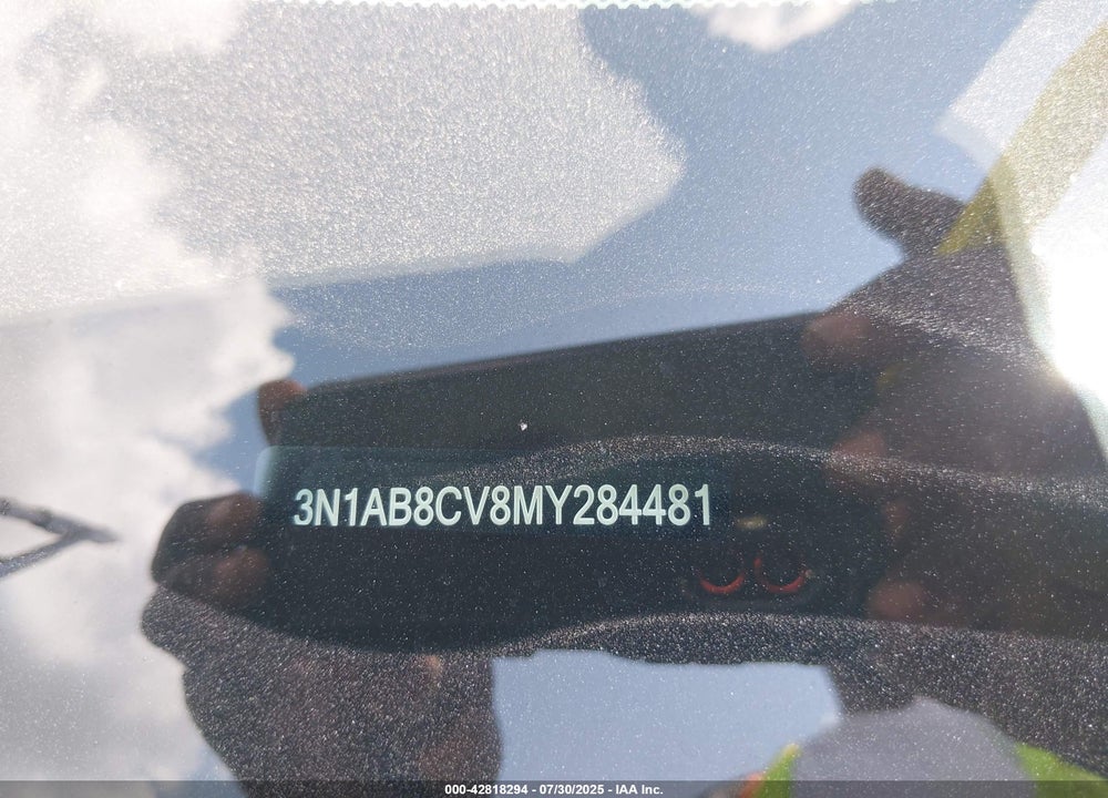 2021 NISSAN SENTRA VIN: 3N1AB8CV8MY284481