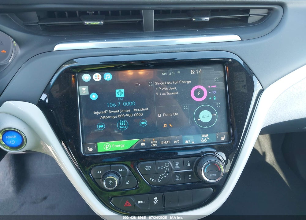2020 CHEVROLET BOLT EV VIN: 1G1FY6S00L4114850