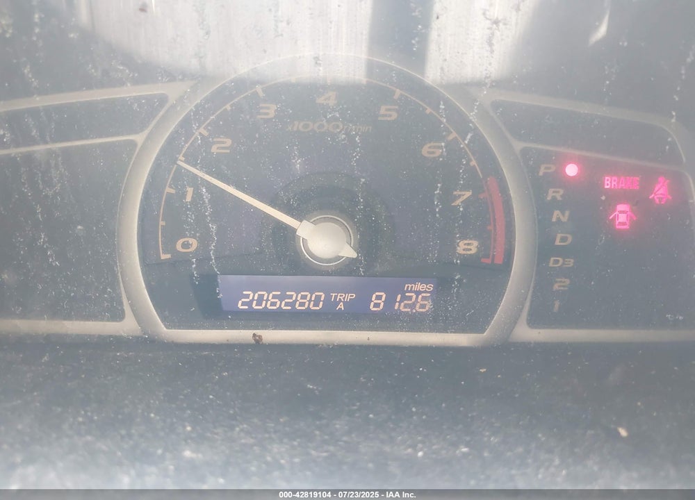 2006 HONDA CIVIC VIN: 1HGFA16886L005255
