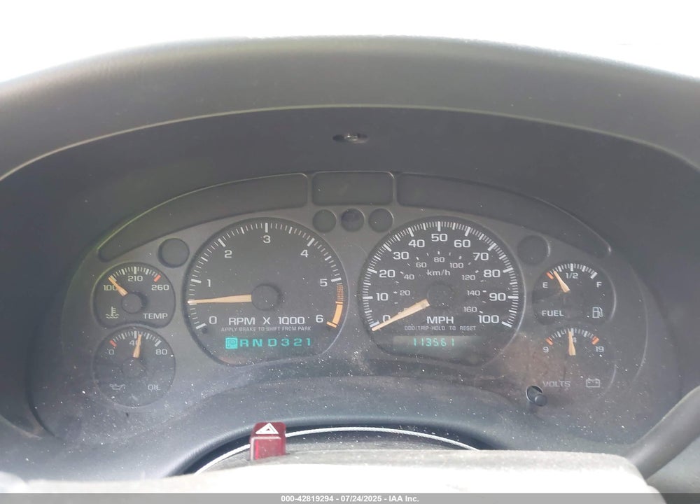 2002 CHEVROLET S-10 VIN: 1GCDT19W528181347