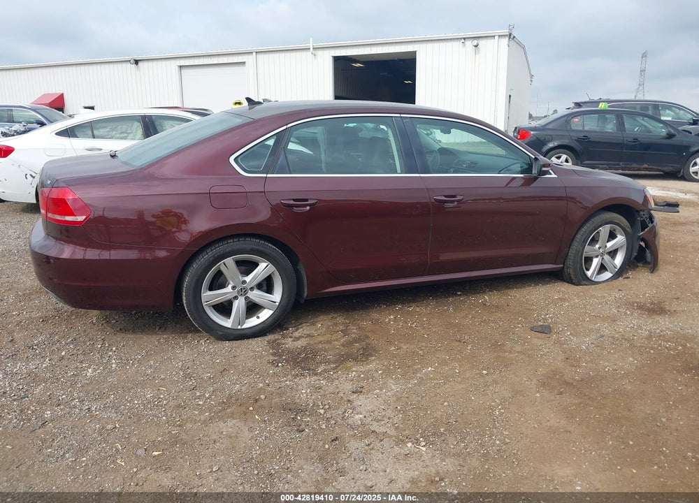 2013 VOLKSWAGEN PASSAT VIN: 1VWBP7A3XDC015676