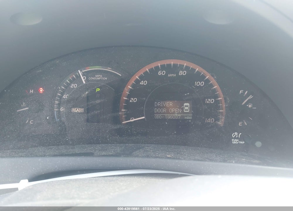 2007 TOYOTA CAMRY HYBRID VIN: JTNBB46K273009290