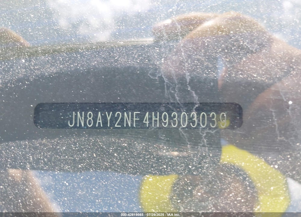 2017 NISSAN ARMADA VIN: JN8AY2NF4H9303039