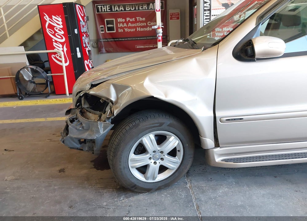 2005 MERCEDES-BENZ ML 350 4MATIC VIN: 4JGAB57E95A541672