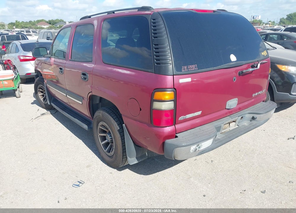 2004 CHEVROLET TAHOE VIN: 1GNEC13V34R296957
