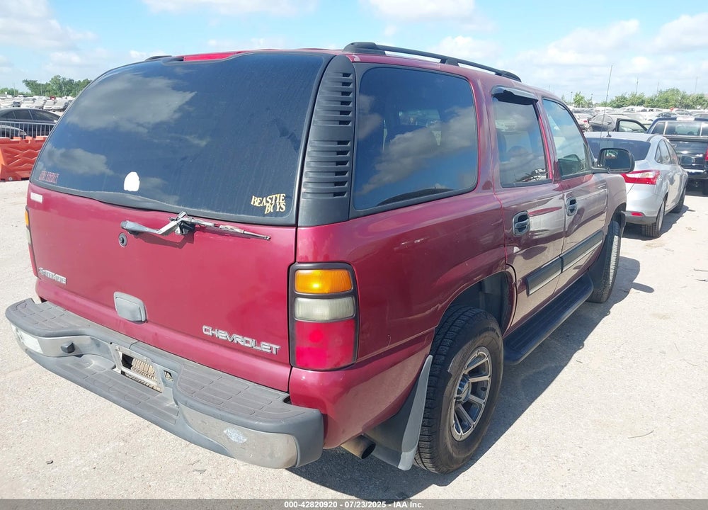 2004 CHEVROLET TAHOE VIN: 1GNEC13V34R296957