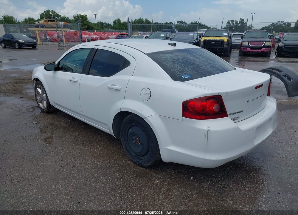 2012 DODGE AVENGER VIN: 1C3CDZAB3CN141310