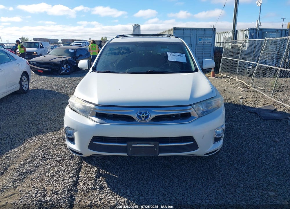 2013 TOYOTA HIGHLANDER HYBRID VIN: JTEDC3EHXD2016981