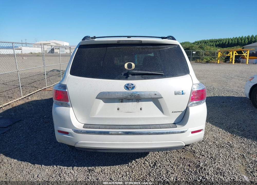 2013 TOYOTA HIGHLANDER HYBRID VIN: JTEDC3EHXD2016981
