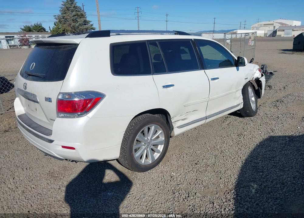 2013 TOYOTA HIGHLANDER HYBRID VIN: JTEDC3EHXD2016981