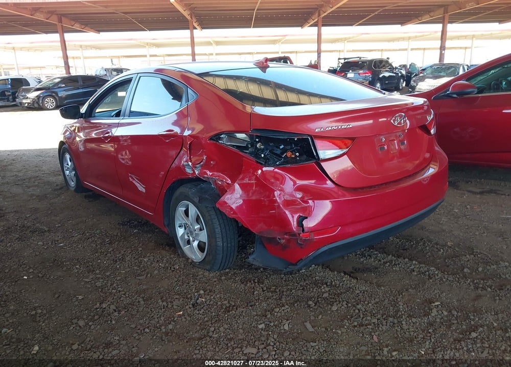 2015 HYUNDAI ELANTRA VIN: KMHDH4AE2FU458891