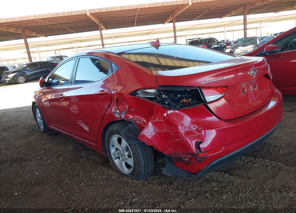 2015 HYUNDAI ELANTRA VIN: KMHDH4AE2FU458891