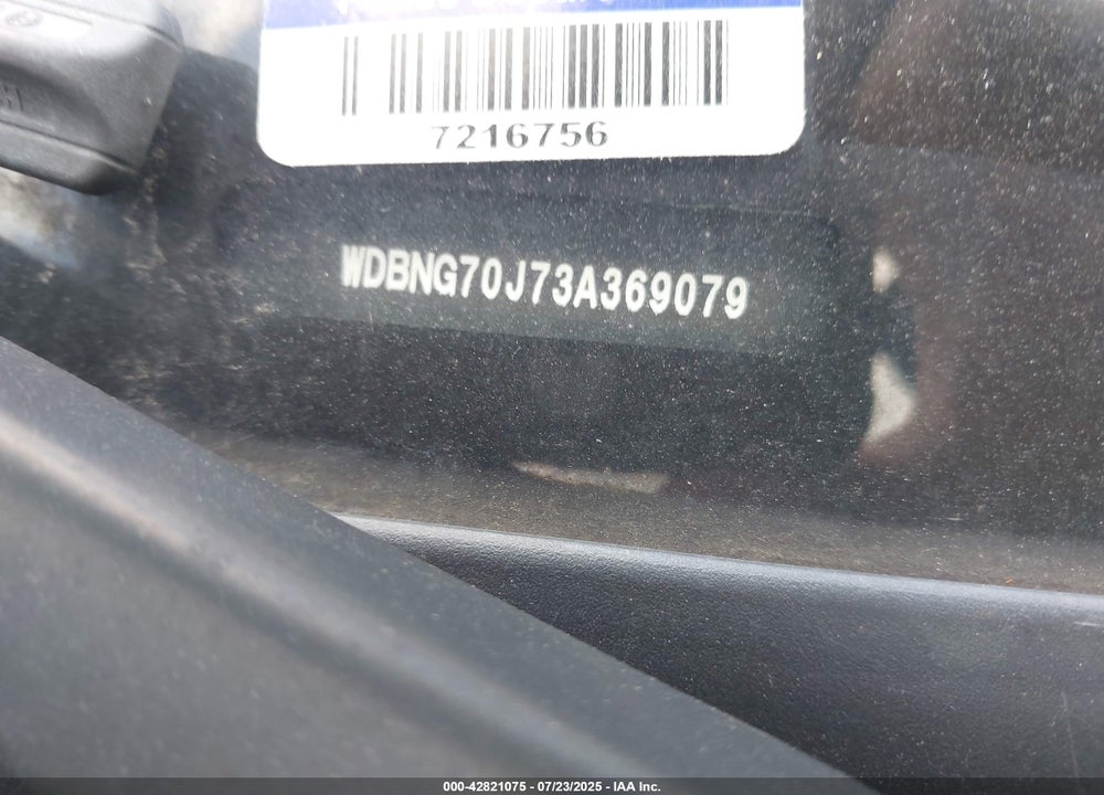 2003 MERCEDES-BENZ S 430 VIN: WDBNG70J73A369079
