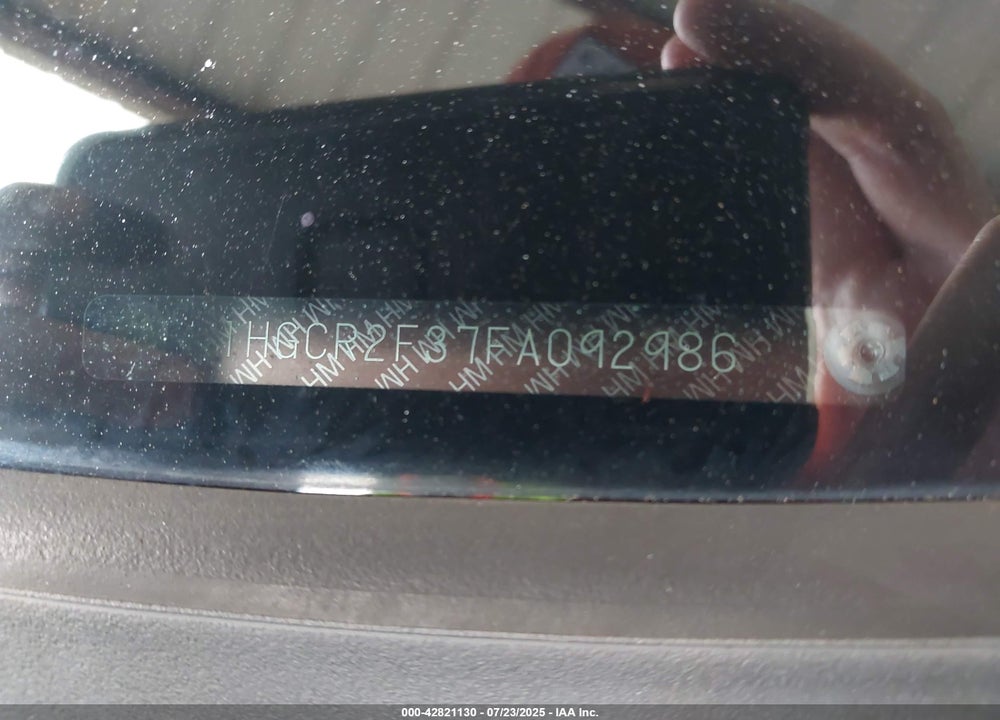 2015 HONDA ACCORD VIN: 1HGCR2F37FA092986