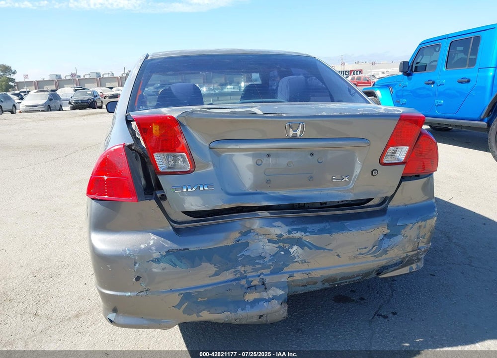 2005 HONDA CIVIC LX VIN: JHMES16595S007547