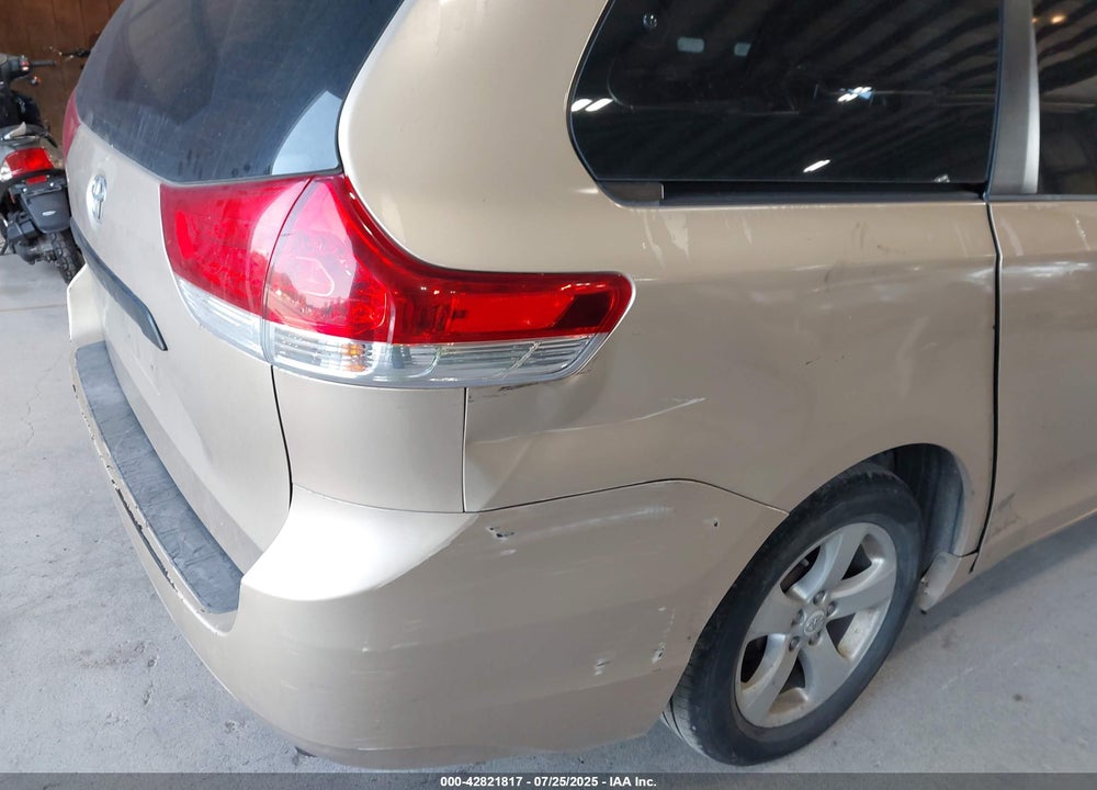 2012 TOYOTA SIENNA BASE V6 7 PASSENGER VIN: 5TDZK3DC6CS258225