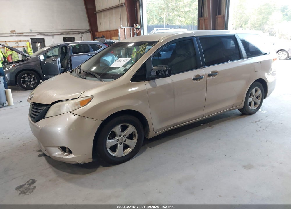 2012 TOYOTA SIENNA BASE V6 7 PASSENGER VIN: 5TDZK3DC6CS258225