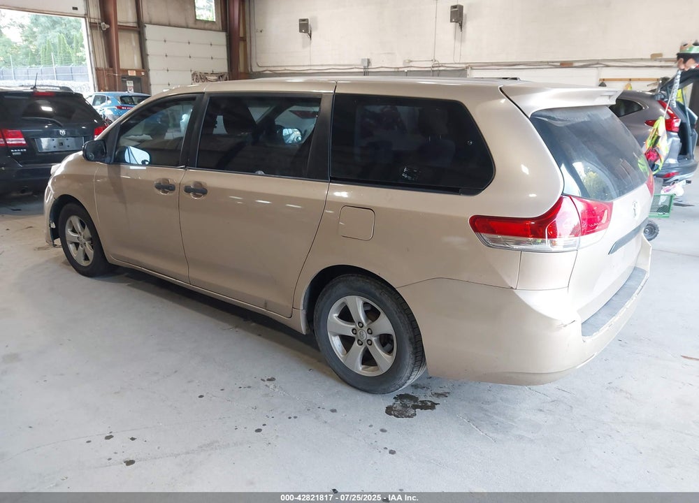 2012 TOYOTA SIENNA BASE V6 7 PASSENGER VIN: 5TDZK3DC6CS258225
