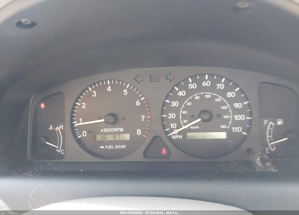 2001 TOYOTA COROLLA LE VIN: 2T1BR12E41C397393