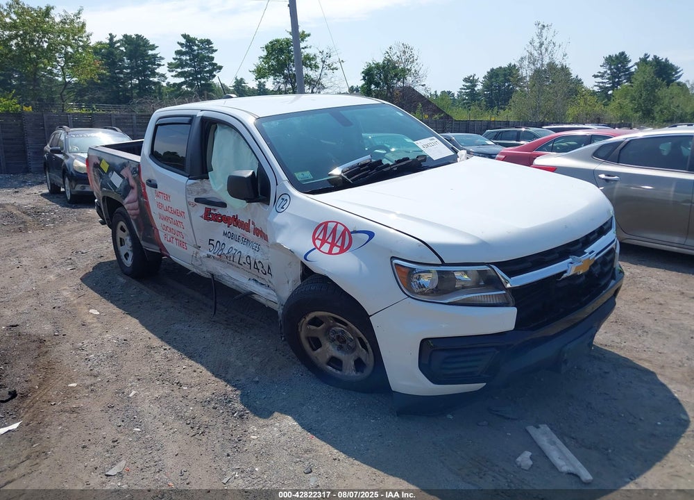 2021 CHEVROLET COLORADO 4WD SHORT BOX WT VIN: 1GCGTBEN7M1270557