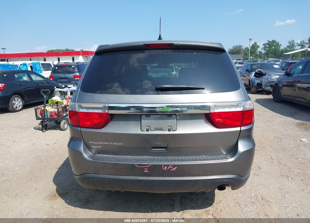 2012 DODGE DURANGO SXT VIN: 1C4RDJAG1CC207237