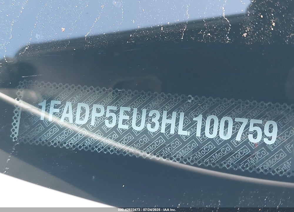 2017 FORD C-MAX ENERGI VIN: 1FADP5EU3HL100759