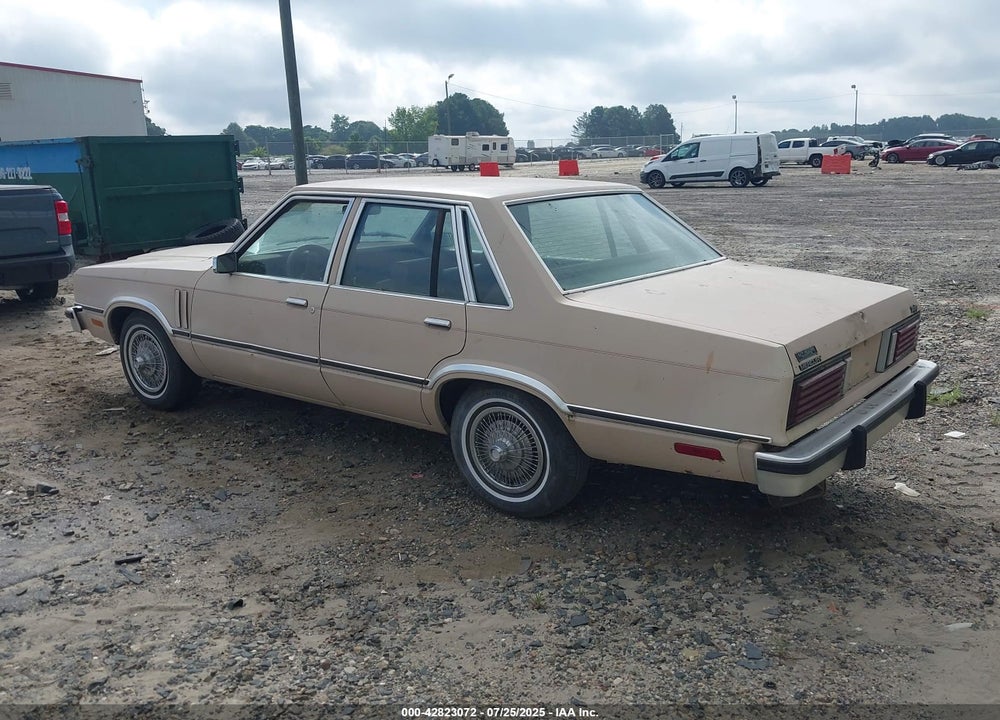 1983 MERCURY ZEPHYR GS VIN: 1MEBP86X9DK620796