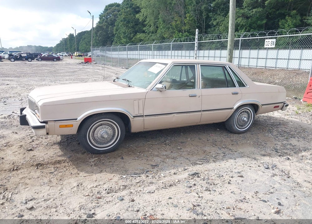 1983 MERCURY ZEPHYR GS VIN: 1MEBP86X9DK620796