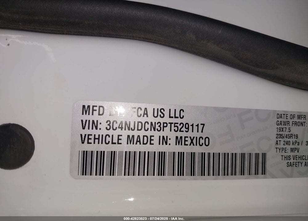 2023 JEEP COMPASS VIN: 3C4NJDCN3PT529117