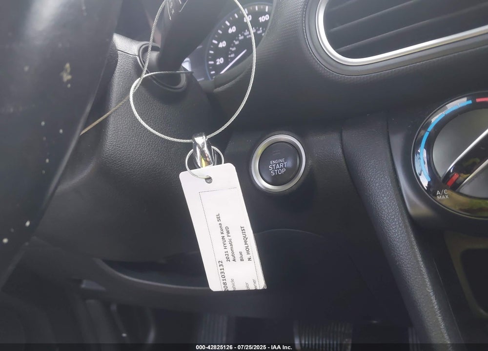 2021 HYUNDAI KONA SEL VIN: KM8K22AA7MU613250
