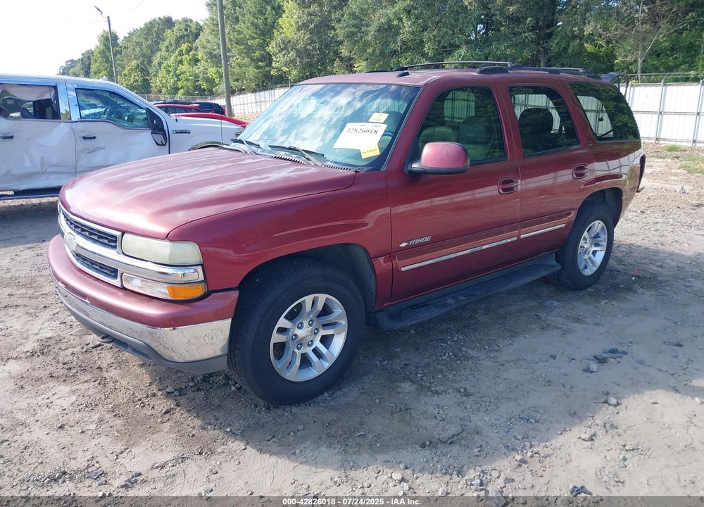 2002 CHEVROLET TAHOE LT VIN: 1GNEC13Z92R308836
