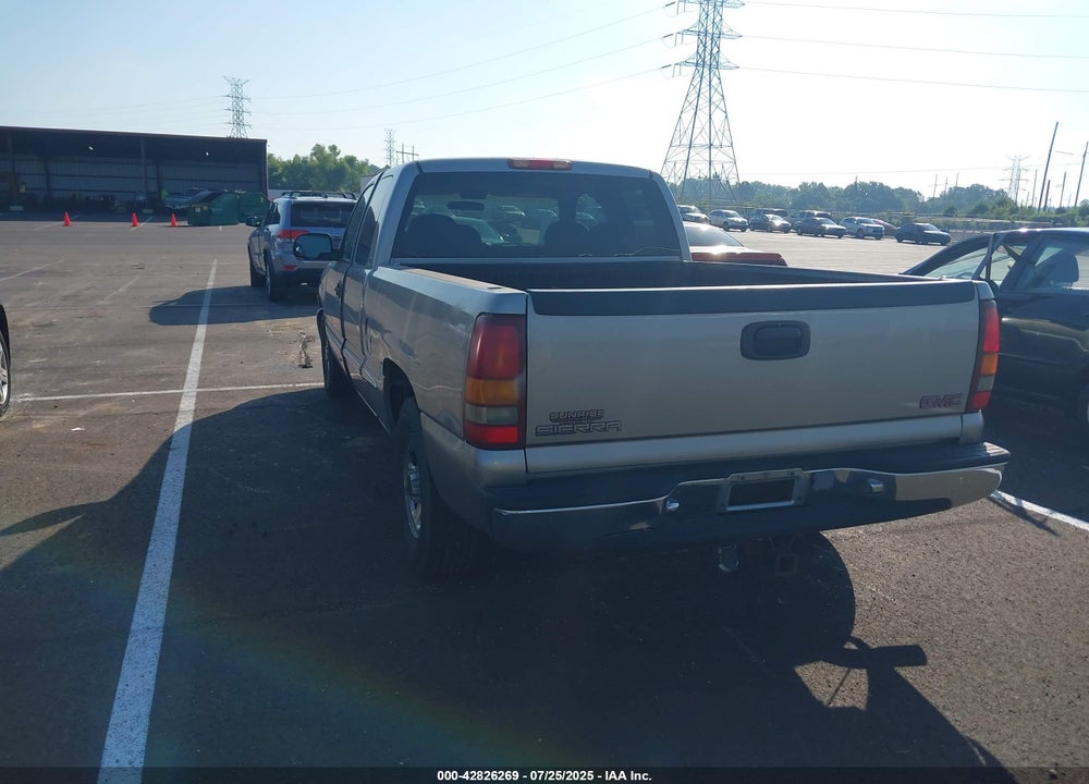 1999 GMC SIERRA 1500 VIN: 2GTEC19T6X1500386