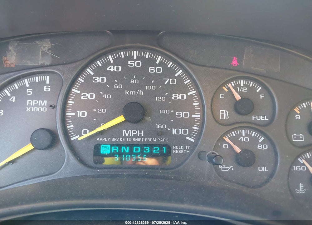 1999 GMC SIERRA 1500 VIN: 2GTEC19T6X1500386