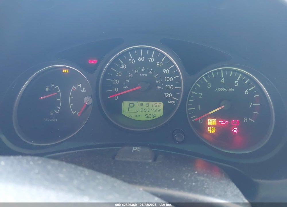 2008 SUBARU FORESTER 2.5X VIN: JF1SG65688H721755