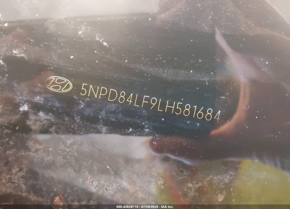 2020 HYUNDAI ELANTRA VIN: 5NPD84LF9LH581684