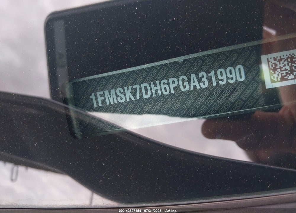 2023 FORD EXPLORER VIN: 1FMSK7DH6PGA31990