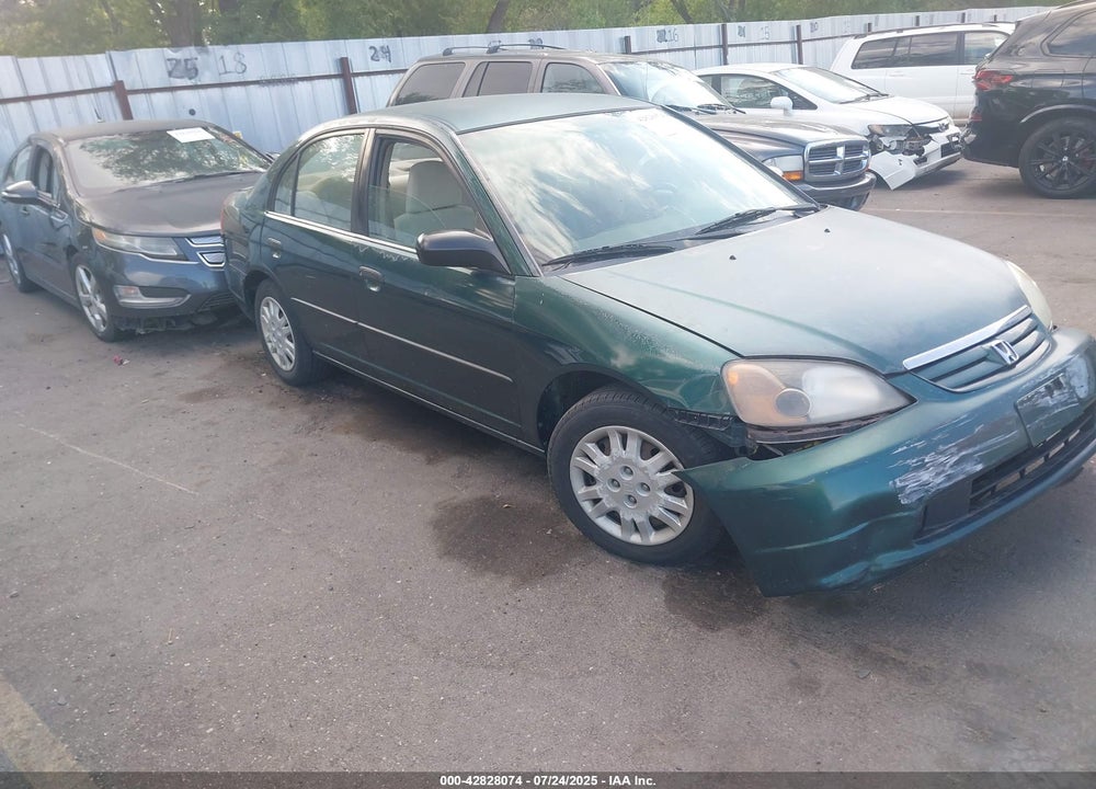 2002 HONDA CIVIC DX VIN: 2HGES16182H552156