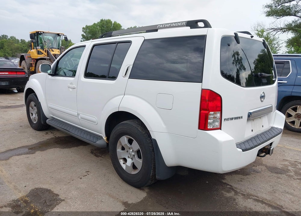 2007 NISSAN PATHFINDER VIN: 5N1AR18W37C608298