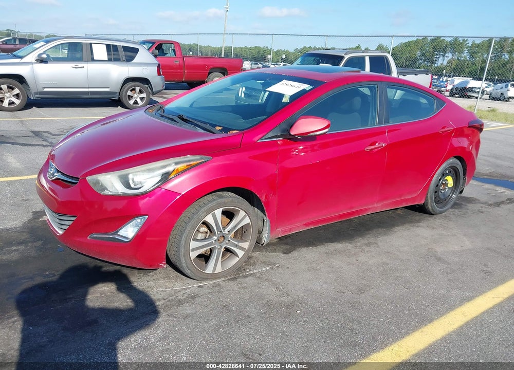 2016 HYUNDAI ELANTRA VIN: KMHDH4AH2GU488274