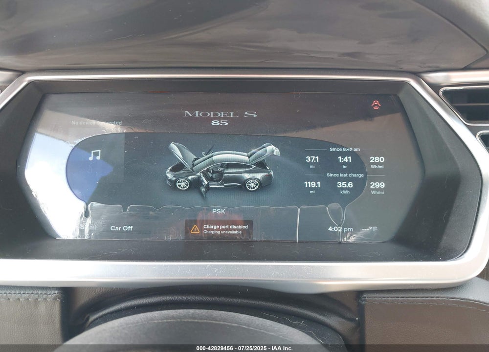 2013 TESLA MODEL S VIN: 5YJSA1CN7DFP04318
