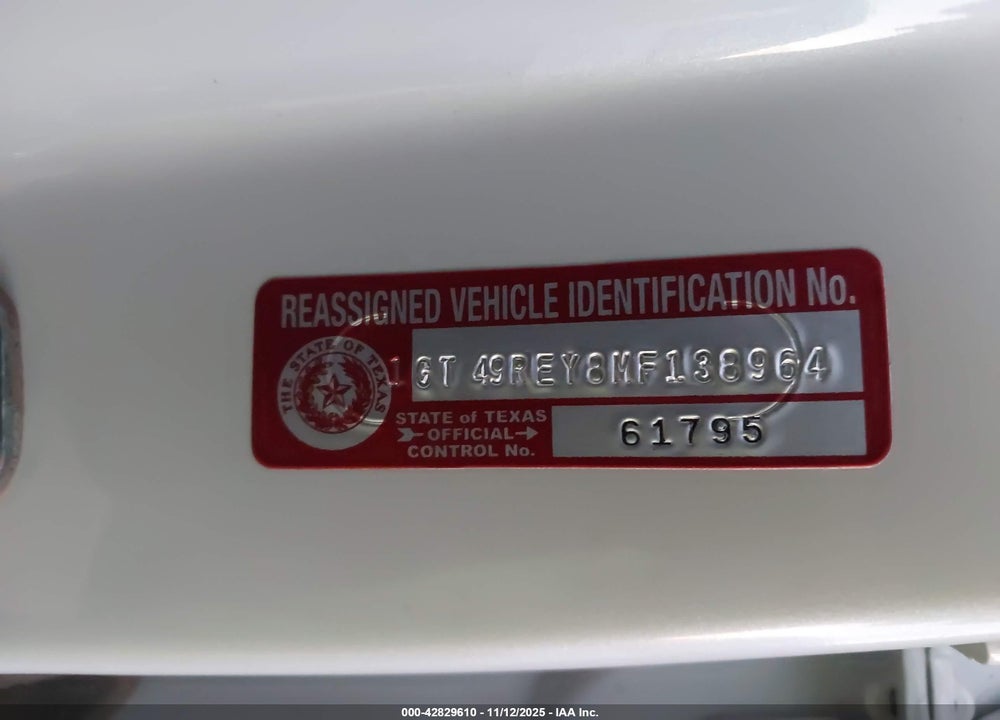 2021 GMC SIERRA 2500HD VIN: 1GT49REY8MF138964