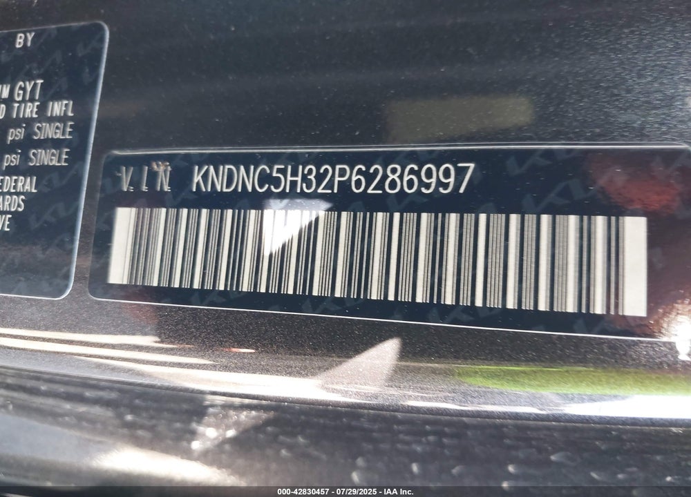 2023 KIA CARNIVAL MPV EX VIN: KNDNC5H32P6286997